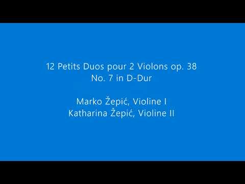 Jacques Féréol Mazas - Duo für zwei Violinen op. 38 No. 7 in D-Dur (Marko und Katharina Žepić)