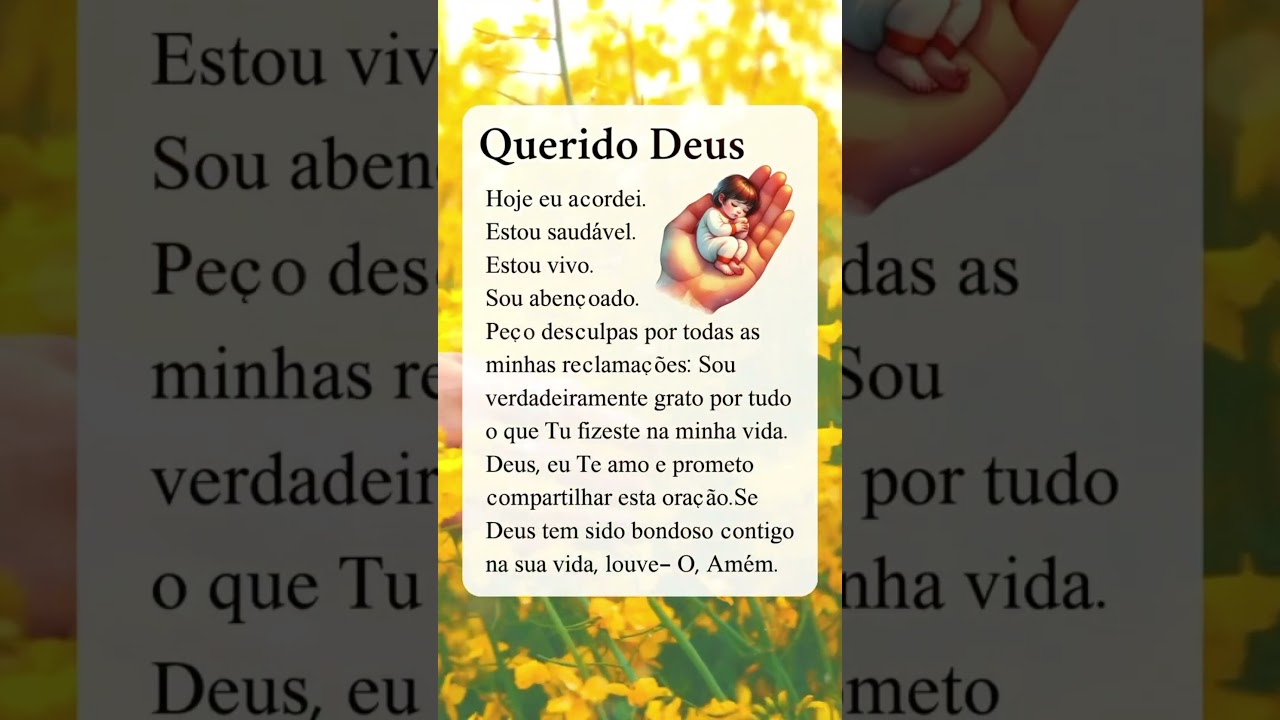 ORAÇÃO DE GRATIDÃO A DEUS: HOJE EU SÓ QUERO AGRADECER! 🙌