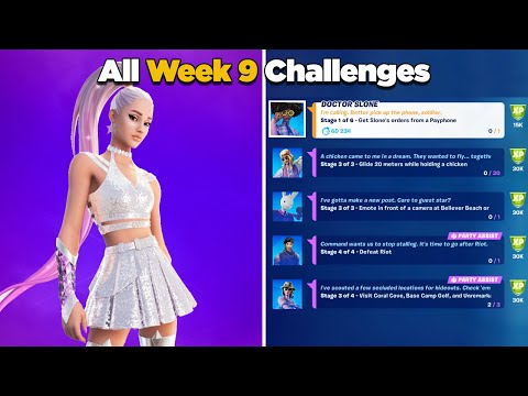 Fortnite All Week 9 Challenges Guide Epic and Legendary Quests