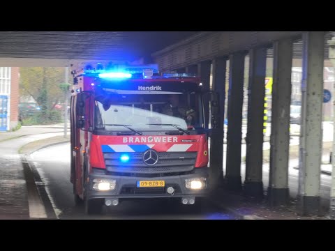 3X Tankautospuit Brandweer Hendrik 13 3331 met spoed naar Meldingen in Amsterdam