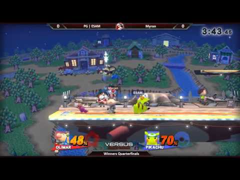 Versus Weekly 7/2/15 - Winners Qtrs - Myran (Olimar) vs. ESAM (Pikachu) - Smash 4
