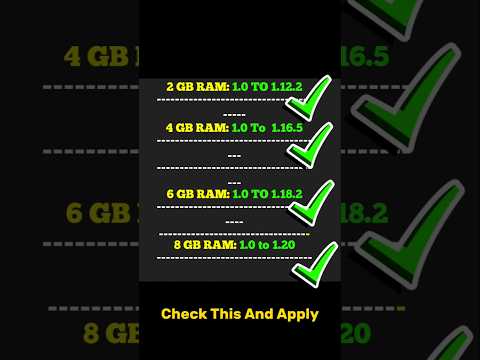 'Best Pojav Launcher Version for Every RAM Size |Optimize Minecraft for 2GB, 4GB, 6GB, 8GB+ Device!