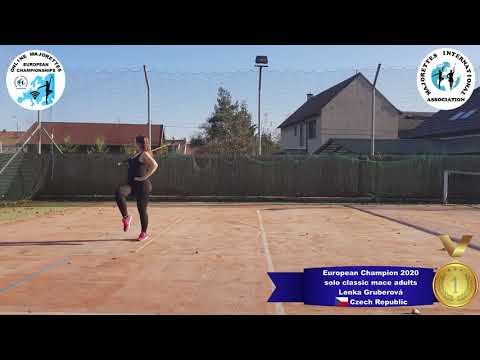 solo classic mace adults - European Champion 2020 - Lenka Gruberová