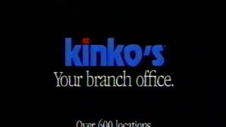 1992 Kinkos copies Your Branch Office TV Commercial