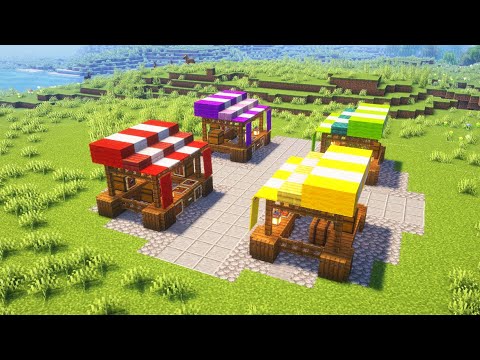 Minecraft - How to Build a Market Stall