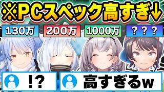 【超高額】ヤバすぎる配信機材を披露するホロメン26連発‼【ホロライブ/さくらみこ/兎田ぺこら/白銀ノエル//天音か大空スバル/天音かなた/切り抜き】
