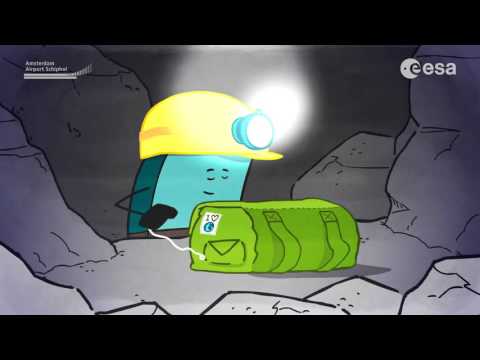 Rosetta and Philae at Schiphol airport