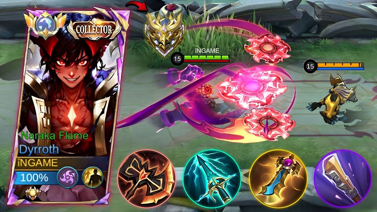 GLOBAL DYRROTH HYPER AGGRESSIVE BEST EFFECTIVE BUILD & EMBLEM GUIDE THAT YOU MUST KNOW - MLBB