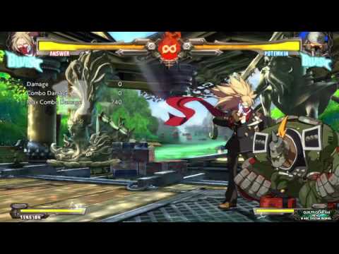 Guilty Gear Xrd REV 2 - Answer Combo - Difficult combos on heavies