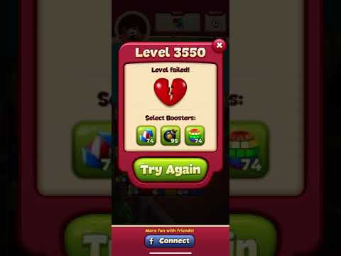 Toon Blast Level 3550 - No Boosts - 3 Stars