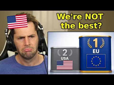 American Reacts to "Europeans Are HAPPIER Than Americans"