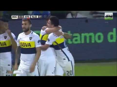 Gol de Maroni/Boca 3 - Arsenal 0 (Relato de Victor Hugo)