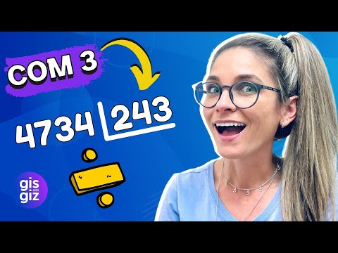 DIVISÃO COM 3 NÚMEROS NA CHAVE | MATEMÁTICA BÁSICA \Prof. Gis/