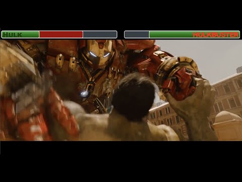 Hulk Vs. Hulkbuster With Healthbars | Avengers Age of Ultron