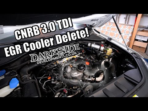 3.0 TDI EGR Cooler Delete Install - CNRB+ Darkside EGR Delete!