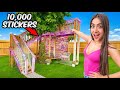 I COVERED My Treehouse In THOUSANDS Of GIANT Stickers