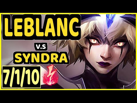 GOKU (LEBLANC) vs SYNDRA - 7/1/10 KDA MID CHALLENGER GAMEPLAY - BR