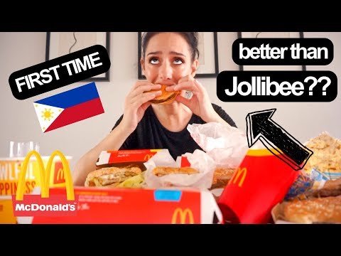 FILIPINO MCDONALD'S TASTE TEST MUKBANG AUSSIE REVIEW