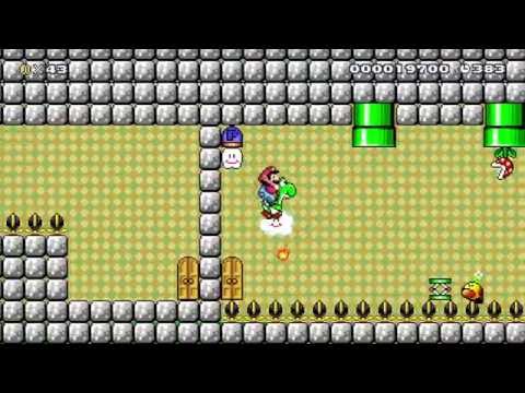 Muncher Cave -- by Casey-Rah - SUPER MARIO MAKER - NO COMMENTARY