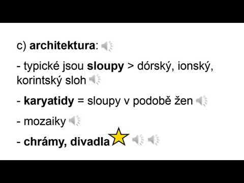 Řecké umění - výuková prezentace