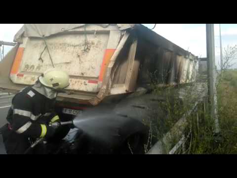 incendiu camion a3