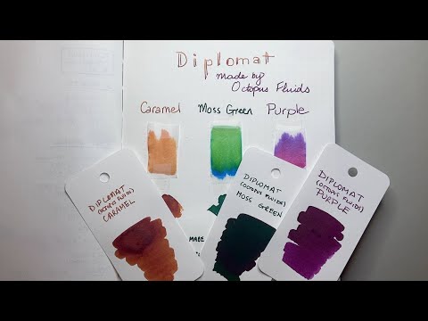 A quick look at 3 Diplomat Inks