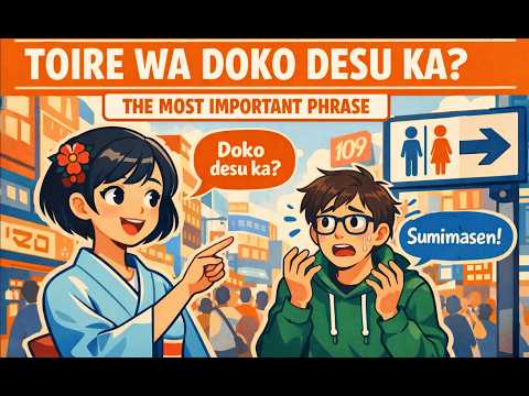 #11 "Toire wa doko desu ka?" π½ | The Most Important Japanese Phrase! (N5) #podcast #learning