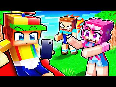 ONLY TEXTING for 24 Hours in Minecraft...