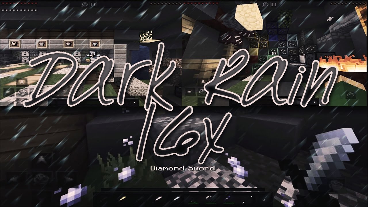 Dark Rain 20x ~ MCPE Dark PvP Texture Pack ~ 2017