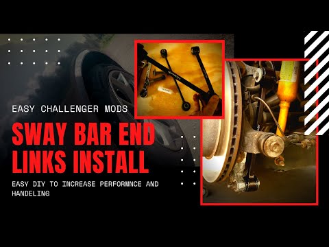 DODGE CHALLENGER Sway Bar End Links Suspension Mod Install DIY