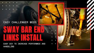 DODGE CHALLENGER Sway Bar End Links Suspension Mod Install DIY