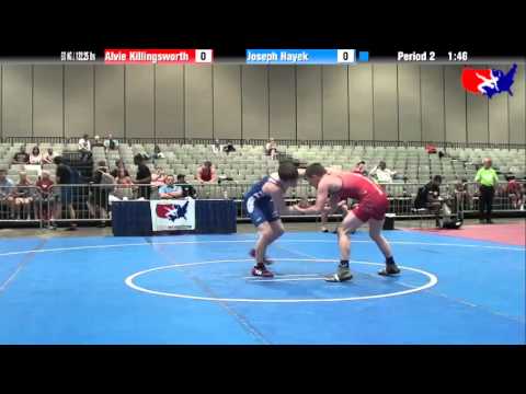 Alvie Killingsworth vs. Joseph Hayek at 2013 Junior Nationals - FILA - FS