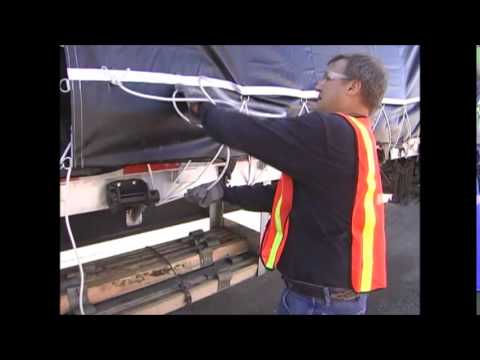 Flatbed 101: How to Tarp A Load Part 5 - Tarp Tie Down