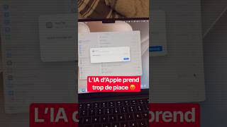L’IA d’Apple prend trop de place 😡 #apple #macbook #mac #siri #ia