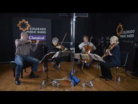 Takacs Quartet play Maurice Ravel  Allegro moderato – très doux 1st mvt at CPR Classical