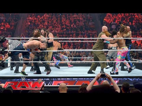 John Cena, Enzo Amore, Big Cass & The New Day vs. The Club & The Wyatt Family: Raw, July 18, 2016