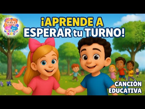 Aprender a Esperar mi Turno ✋ | Canción Infantil Educativa | Sebibu Kids