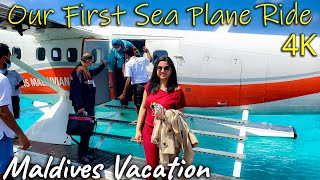 $500 Sea Plane Ride to Our Luxury Resort in Maldives | Hindi Vlog | 4K