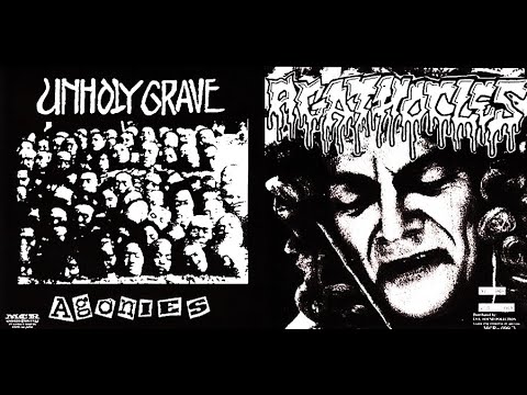 UNHOLY GRAVE / AGATHOCLES - " Agonies / No gain - Just pain " [full split] (1996)