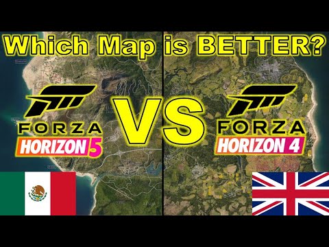 Forza Horizon 5's Map VS Forza Horizon 4's Map! 1 Year Later.