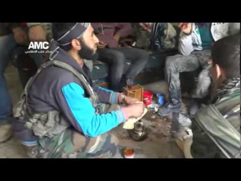 إستراحة كتيبة درع الوفاء على جبهات مدينة حلب