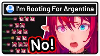 IRyS's Reaction to an Argentina Fan's Comment After the Japan vs Brazil Match【Hololive EN】