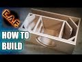 How to Build a Subwoofer Box - YouTube