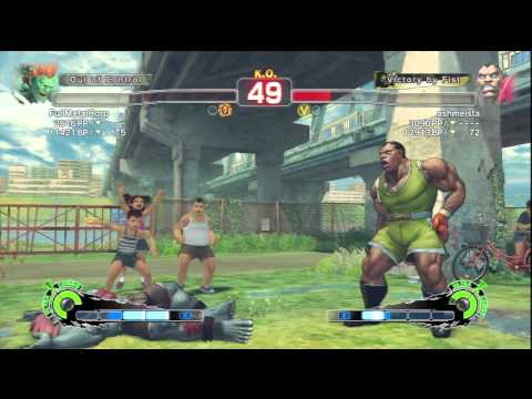 FullMetalCorp [Blanka] Vs ashmeista [Balrog] SSF4 AE Online Ranked Matches - PSN