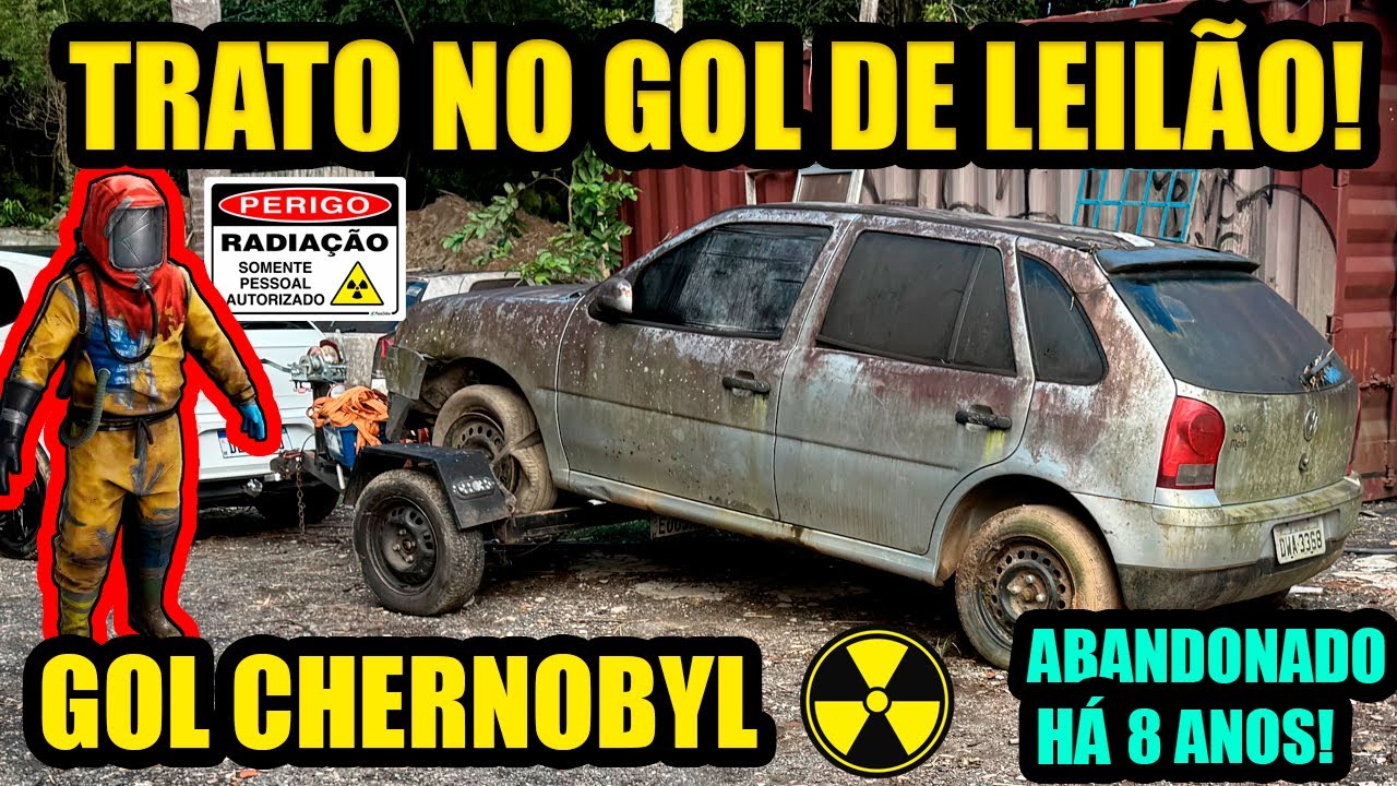 😱WASHING THE GOL ABANDONED FOR 8 YEARS IN THE AUCTION YARD!😱 | THE DIRTIEST GOL IN THE WORLD! | E...
