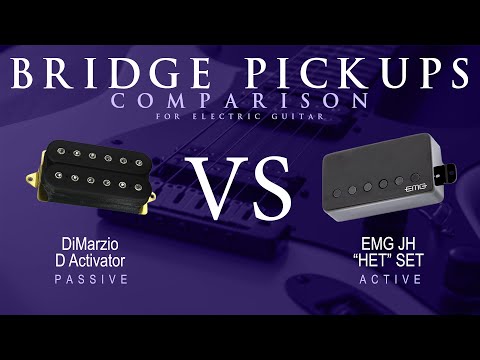 DiMarzio D ACTIVATOR vs EMG JH HET SET - Bridge Pickup Guitar Tone Comparison Demo