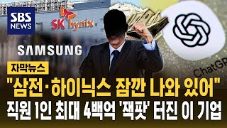 삼전·하이닉스 잠깐 나와 있어..직원 1명 당 최대 4백억 '잭팟' 터진 이 기업 (자막뉴스) / SBS