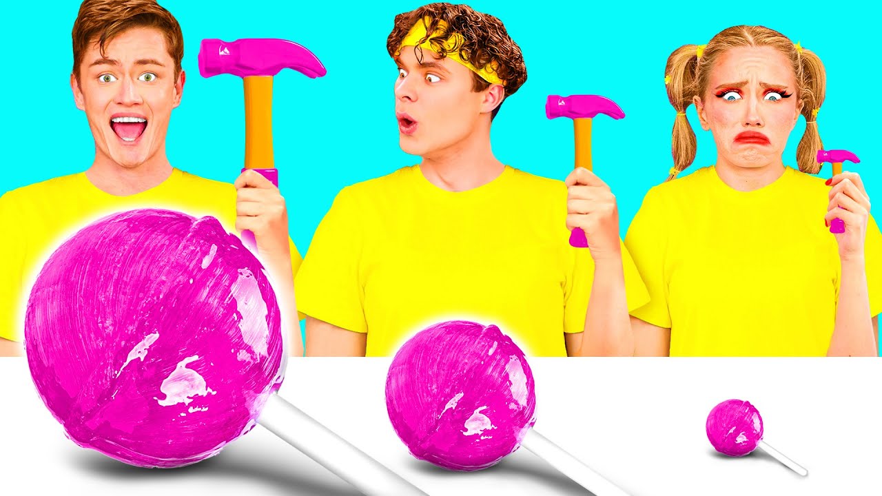 大・中・小フードチャレンジ | 面白い料理バトル BaRaDa Challenge