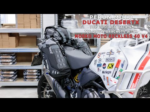 Ducati DesertX with Mosko moto Reckless 40