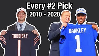 Every 2nd Overall NFL Draft Pick from 2010-2020 - How Did Their Careers Turn Out?